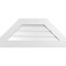 Ekena Millwork Octagonal Top Surface Mount PVC Gable Vent: Functional, w/ 3-1/2"W x 1"P Standard Frame, 36"W x 16"H GVPOT36X1601SF - alternate 1